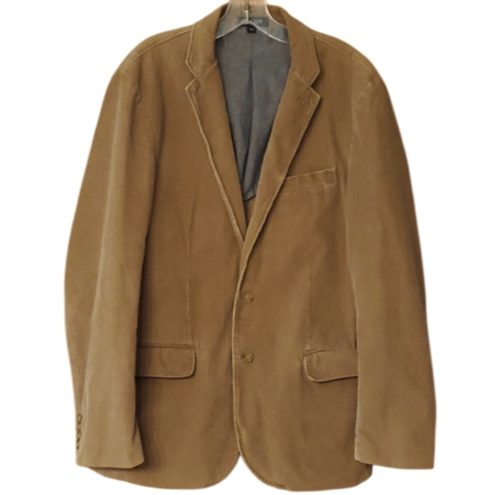 J Crew Camel Brown‎ Corduroy Blazer 2 Button Sports Coat Size Large
